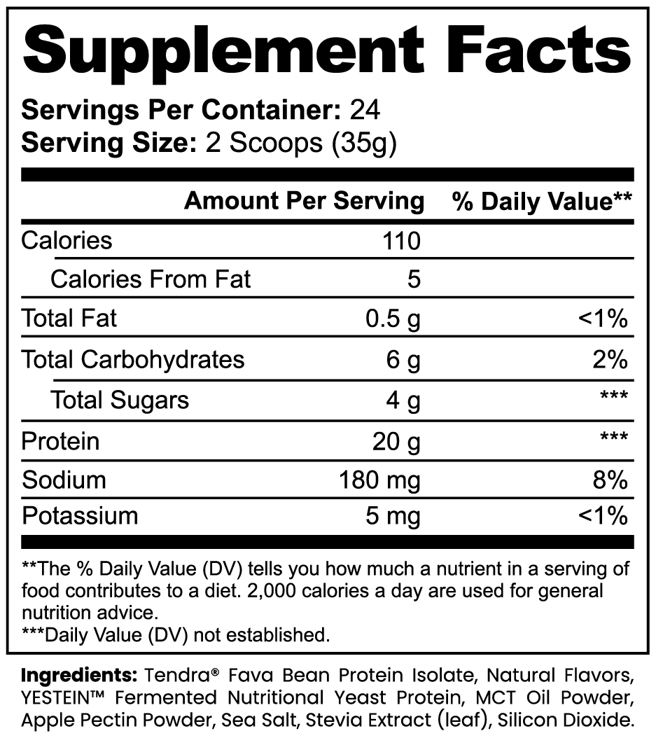 100% Plant Protein (Vanilla)